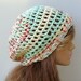 Soft colors Wool slouchy beanie small hippie dread snood tam hat