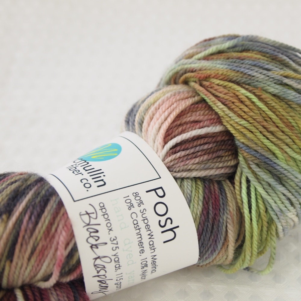 BLACK RASPBERRY Posh Sport Merino Cashmere Nylon Yarn