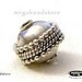 9mm Oxidized Sterling Beads Bali 925 Sterling Silver B13- 2 pcs