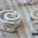 3 pcs 9mm Spiral Beads Bright Sterling Silver 925 Swirls Beads B254-S