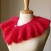 SALE - Azalea Knit Scarflette - Luxurious Kid Mohair and Merino Wool Blend Collar - Ready to Ship