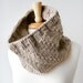 Chunky Knit Cowl - Luxurious Unisex Neckwarmer in Merino Wool and Cashmere - Fall Fashion Winter Fashion