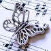 destash...sales...925 sterling silver open weave butterfly charms 22mmx19mmx4mm