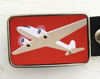 Vintage Airplane Belt Buckle
