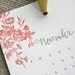 Sale 2011 Letterpress Calendar - Limited Edition