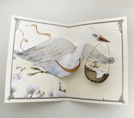 special delivery bird baby pop up card special delivery bird baby pop up card
