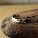 Sterling Silver Toe Ring- Dimpled Half Round
