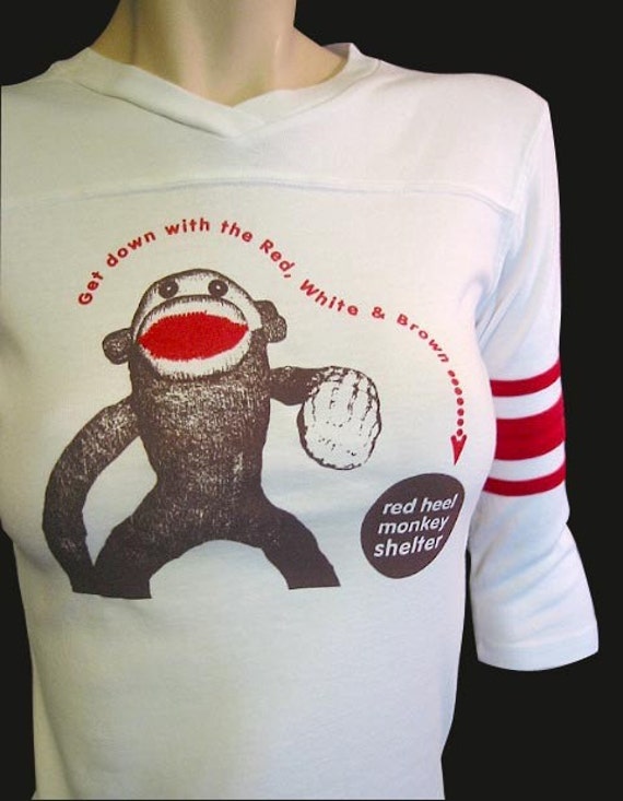 Sock Monkey T Shirt vintage football jersey the Question