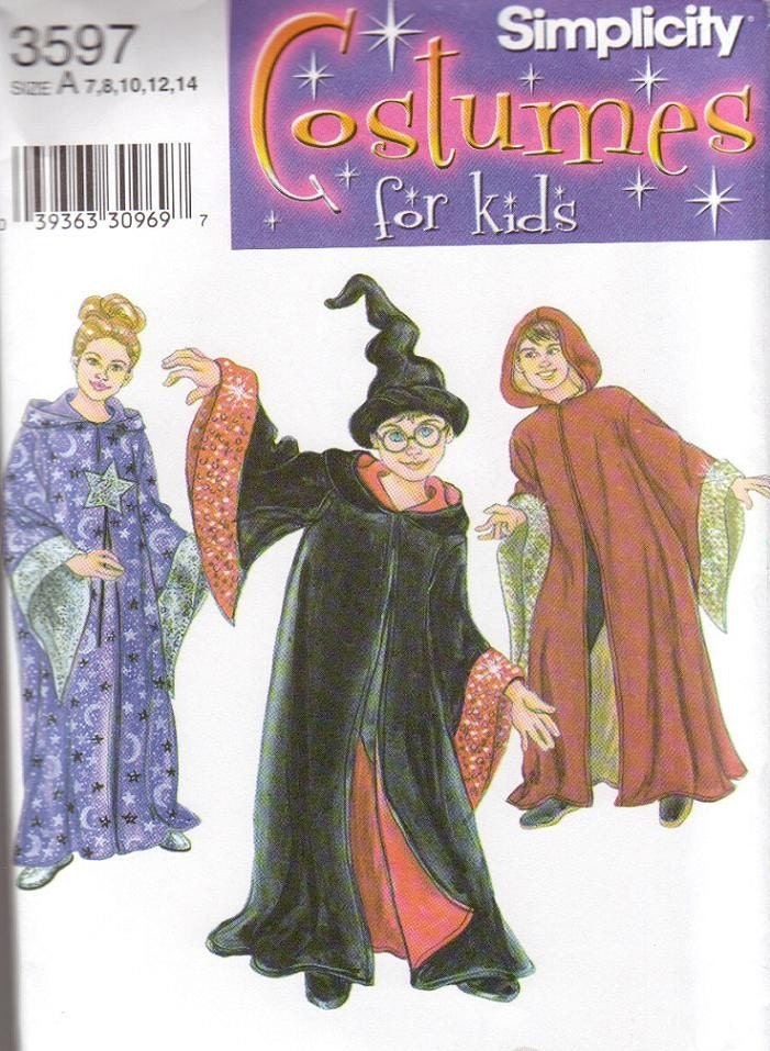 Wizard Costume Pattern for Boys and Girls Halloween Costume