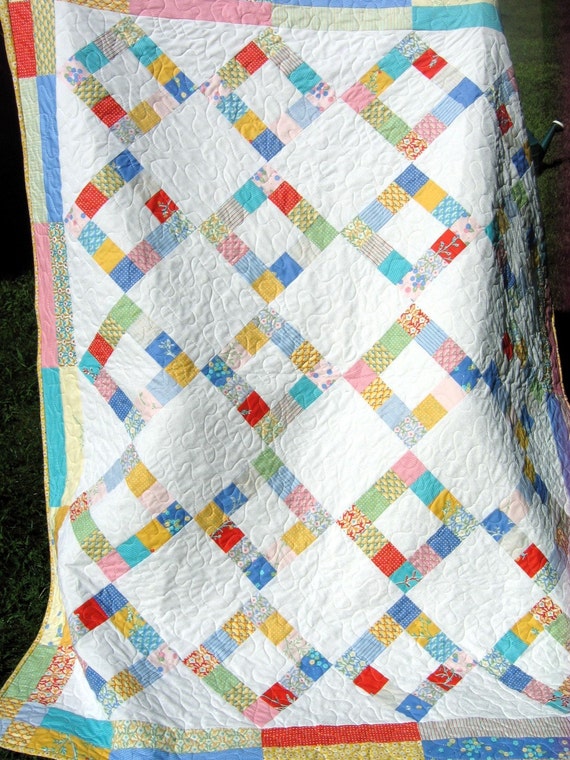 1930's Reproduction Feedsack Quilt....Moda's City