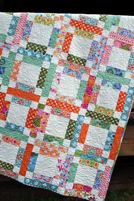 QUILT PATTERN....One Jelly Roll EASY and Quick Grandma