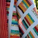Lap QUILT or Twin Coverlet, fun and happy ......pattern also for sale
