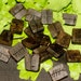 Irish Bog Oak Celtic Ogham tablets with book and pouch