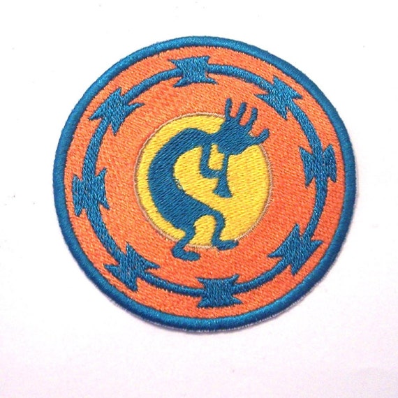 Embroidered Kokopelli Iron on Patch