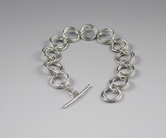 Items similar to Charm Chain Bracelet - Handmade Sterling on Etsy