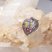 Charm, Heart, Guilloche, Enamel, Sterling, Sale..