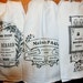 FLOUR SACK TEA TOWELS - Set of 3 from Teresa Sheeley