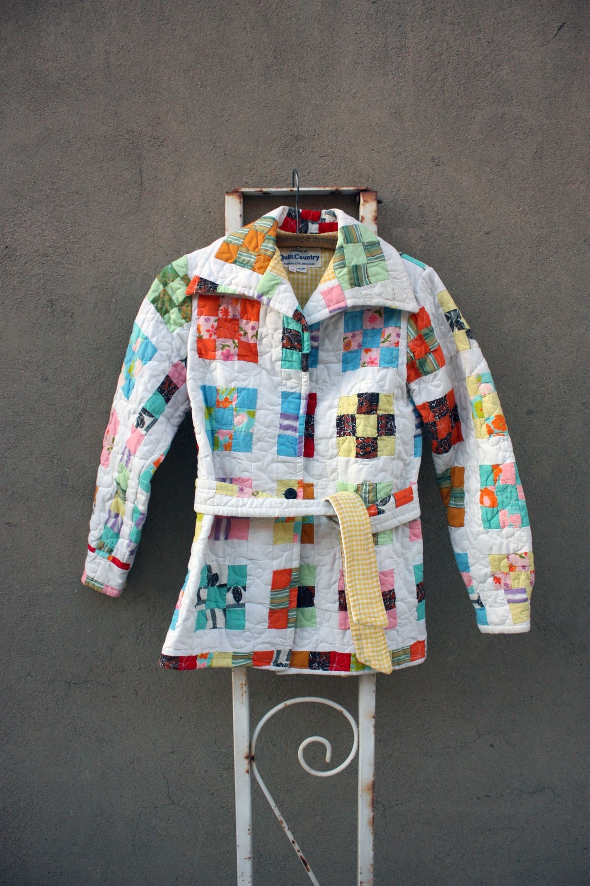 Multi Colored Quilted Jacket