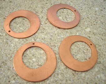 Genuine Copper stamping round shape - Large