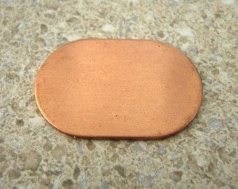 Genuine Copper stamping dog tag shape make your own stamping