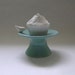 Bird Ceramic Cupcake Stand in Robin Egg Blue
