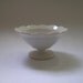 Ceramic Dessert Bowl with Scalloped Edge in White
