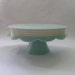 Scallop Edge Ceramic Cake Stand in Robin Egg Blue