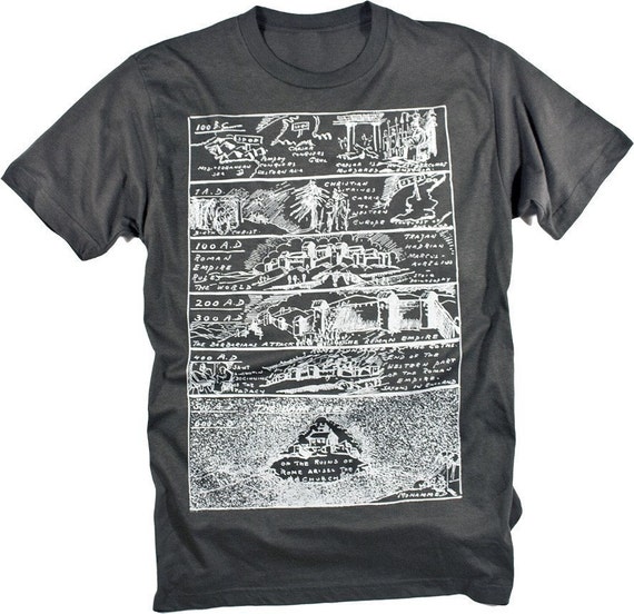 Tshirt of Dark Ages Medieval History Timeline Graphic by isotope