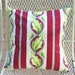Vintage Barkcloth Era Deco Cotton Stripe Pillow Cover FREE Shipping