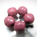 Handmade Lampwork Nugget Beads by GlassBeadArt ... Raspberry Cream ... SRA F12 ...8x8mm