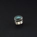 Rose Cut Labradorite Ring Natural Gemstone Sterling Silver Ring Blue Flash