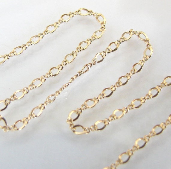 14K Gold Filled Gorgeous Figure 8 Chain 6 Feet