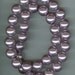 REDUCED - 12mm Light Purple Glass Pearl Round Beads