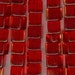 7mm Ruby Red Glass Cube Beads