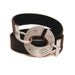 Silver, Copper and Leather Riveted Bracelet - Integrate