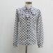 polka dot ASCOT TIE top