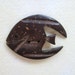 Vintage Fish Button - Carved Coconut Shell