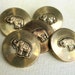 Vintage Gold Buttons - Elephants