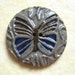 Stoneware Ceramic Butterfly Button - Cobalt