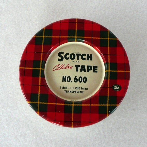 Vintage 3M Scotch Tape No.600 Tin by SweetRiceVintage on Etsy
