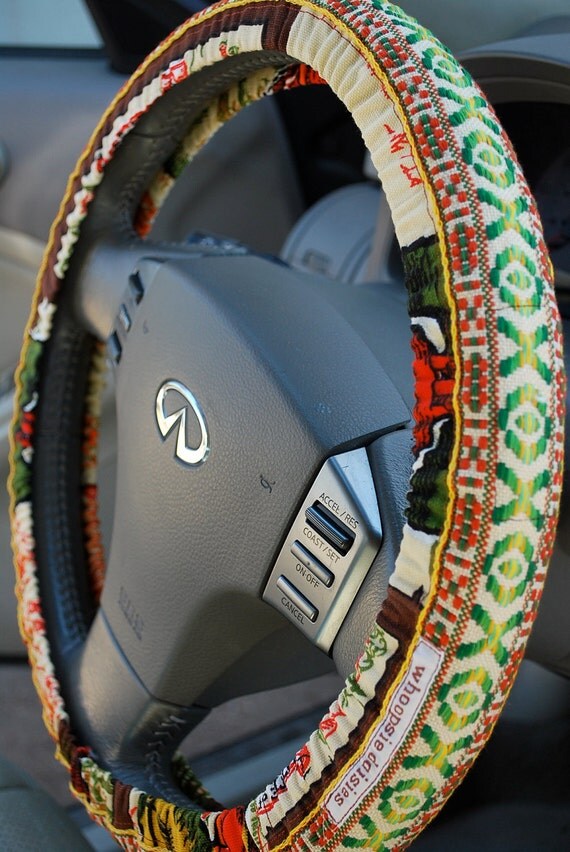 Hippie Chick Steering Wheel Cover by Whoopsie Daisies on Etsy
