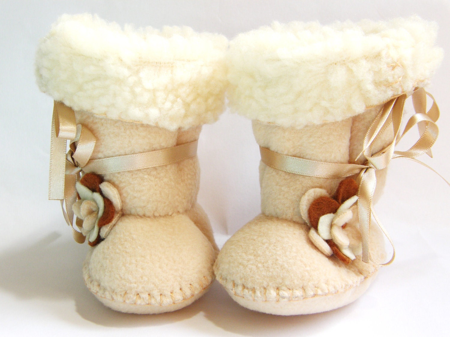 Toddler Boots Ugg Fleece Baby Boots Ugg Boots by funkyshapes