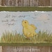 Unbound Collection - Upcycled Book Cover Spring Chick Watercolor - let us sing unto the Lord