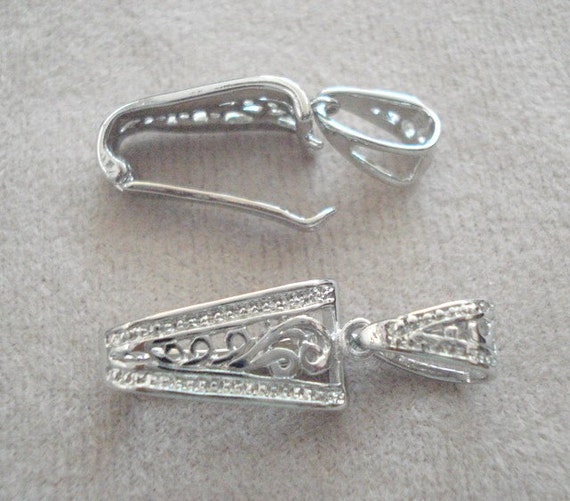 2 Interchangeable Filigree Enhancer Bails for