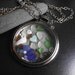 SALE - Multi Color Sea Glass POCKET WATCH Jewelry - Time After Time Necklace