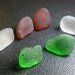 Push It - Genuine Sea Glass Push Pin \/ Tacks - PERFECT OFFICE WORKER GIFT