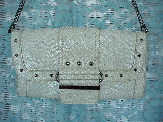 Vintage GUESS Snake SKIN Leather PURSE by BUTTERCUPMOM on Etsy