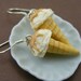 Vanilla - Caramel Ice Cream Earrings