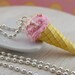 Creamy Strawberry Ice Cream Necklace