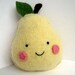 Yellow Pear Foo - Recycled Cashmere Plush Toy